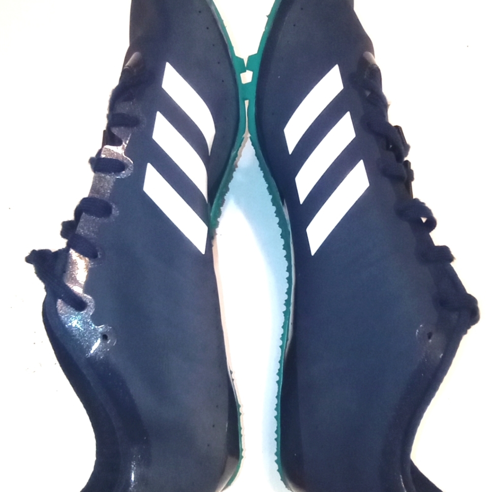 Adidas Sprintstart Running Track Men's Spikes Shoes Navy Blue Teal Size 13 - Picture 8 of 12